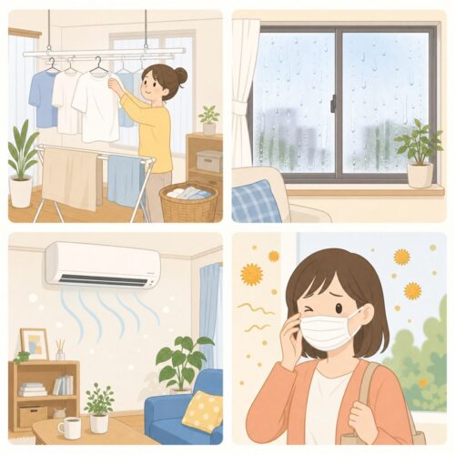 一人暮らしの湿気に悩む4つのシーン