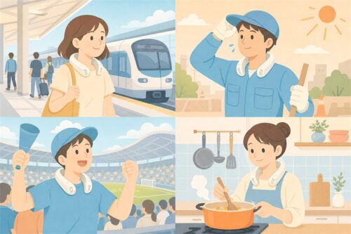 ネッククーラーが活躍する4つのシーン