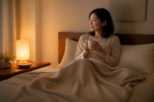 あたたかい冬の寝室