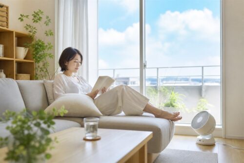 涼しく快適なリビング